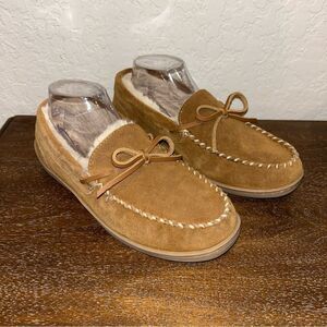 MySlippers Faux Fur Slip On Moccasin Slipper Shoes